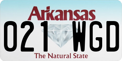 AR license plate 021WGD