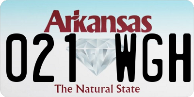 AR license plate 021WGH