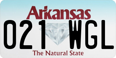 AR license plate 021WGL