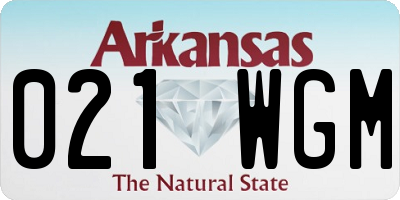 AR license plate 021WGM