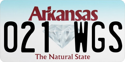 AR license plate 021WGS