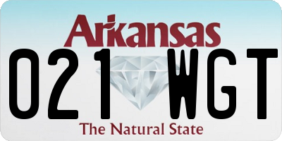 AR license plate 021WGT