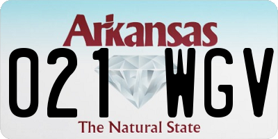 AR license plate 021WGV