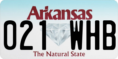 AR license plate 021WHB