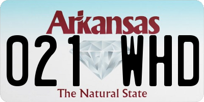 AR license plate 021WHD