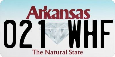 AR license plate 021WHF