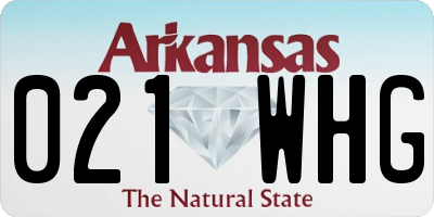 AR license plate 021WHG