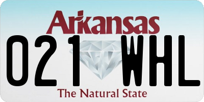 AR license plate 021WHL