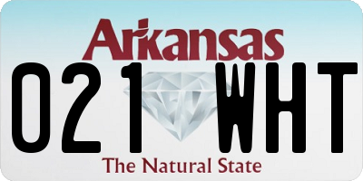 AR license plate 021WHT
