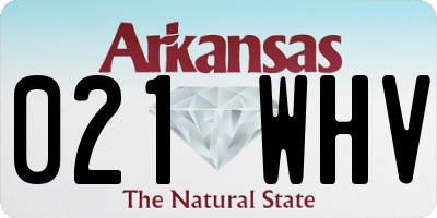 AR license plate 021WHV