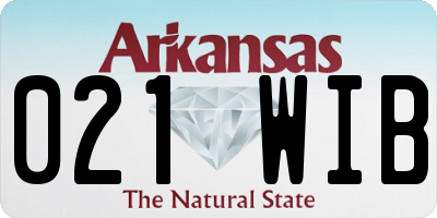 AR license plate 021WIB