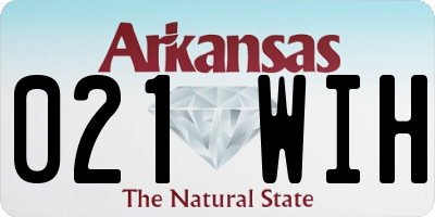 AR license plate 021WIH