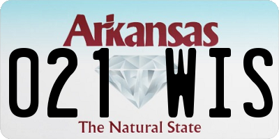 AR license plate 021WIS