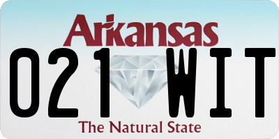 AR license plate 021WIT