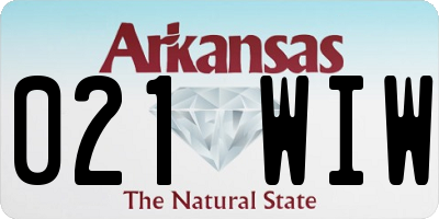 AR license plate 021WIW