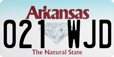 AR license plate 021WJD