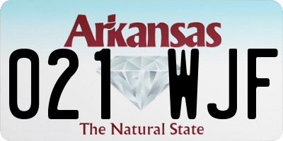 AR license plate 021WJF
