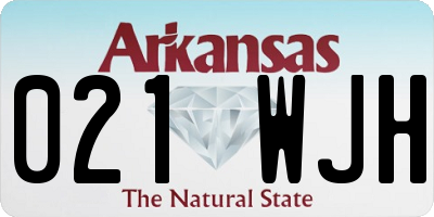AR license plate 021WJH