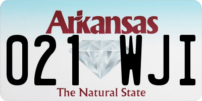 AR license plate 021WJI