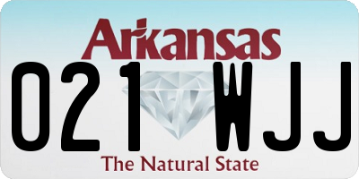 AR license plate 021WJJ