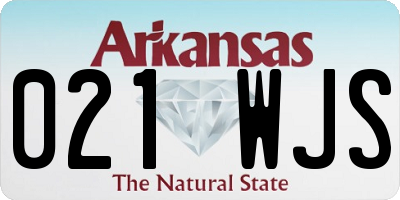 AR license plate 021WJS