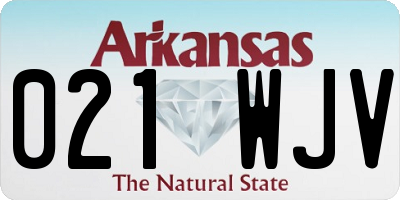 AR license plate 021WJV