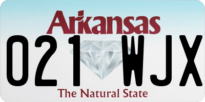 AR license plate 021WJX