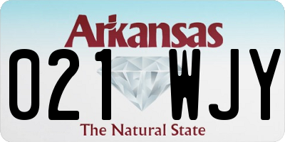 AR license plate 021WJY