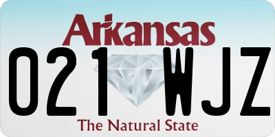 AR license plate 021WJZ