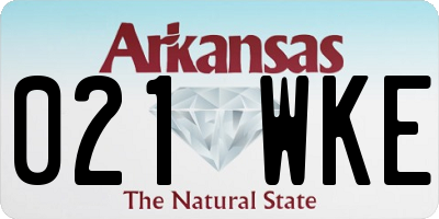 AR license plate 021WKE
