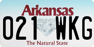 AR license plate 021WKG