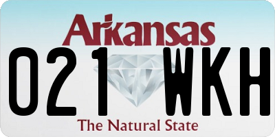 AR license plate 021WKH