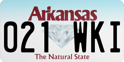 AR license plate 021WKI