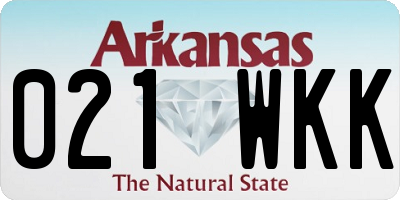 AR license plate 021WKK