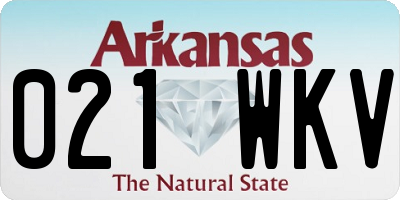 AR license plate 021WKV