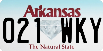 AR license plate 021WKY