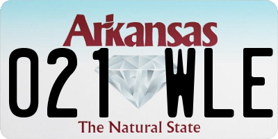 AR license plate 021WLE