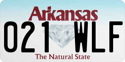 AR license plate 021WLF