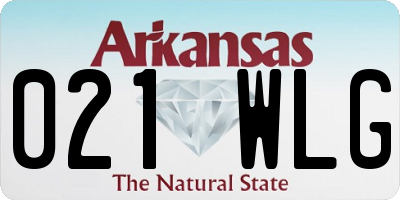 AR license plate 021WLG