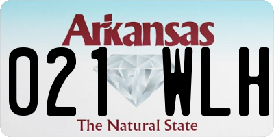 AR license plate 021WLH