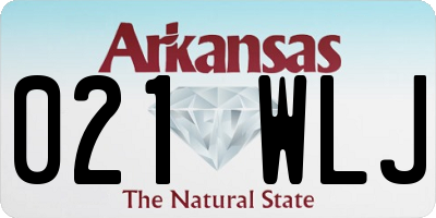 AR license plate 021WLJ