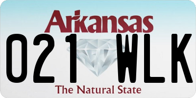 AR license plate 021WLK