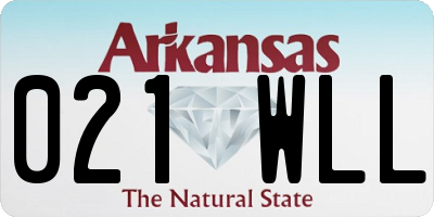AR license plate 021WLL