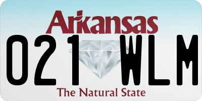 AR license plate 021WLM
