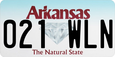 AR license plate 021WLN