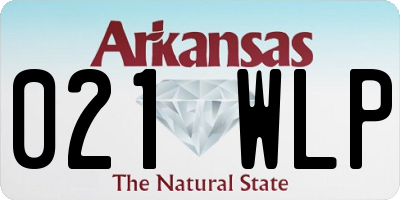 AR license plate 021WLP