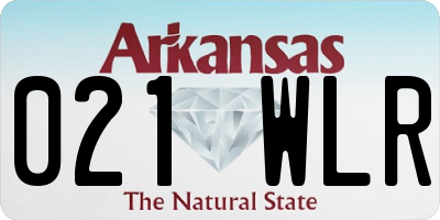AR license plate 021WLR
