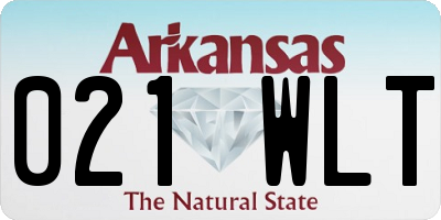 AR license plate 021WLT