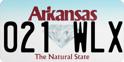 AR license plate 021WLX