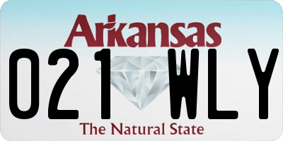 AR license plate 021WLY